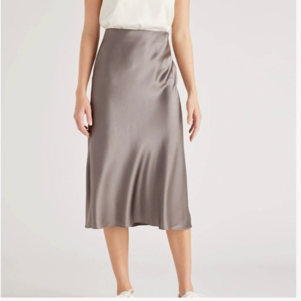 Quince Midi Skirt 100% silk. Washable!